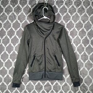 Craft Sportswear Jacket Women XS Gray Hooded Zip Up Running Cycling